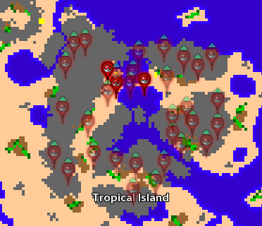 Main Location: Tropical Island