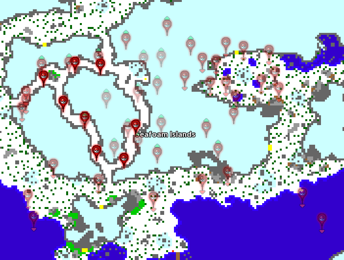 Main Location: Seafoam Islands