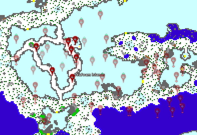 Main Location: Seafoam Islands