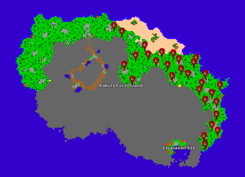 Main Location: Kabuto Fossil Island