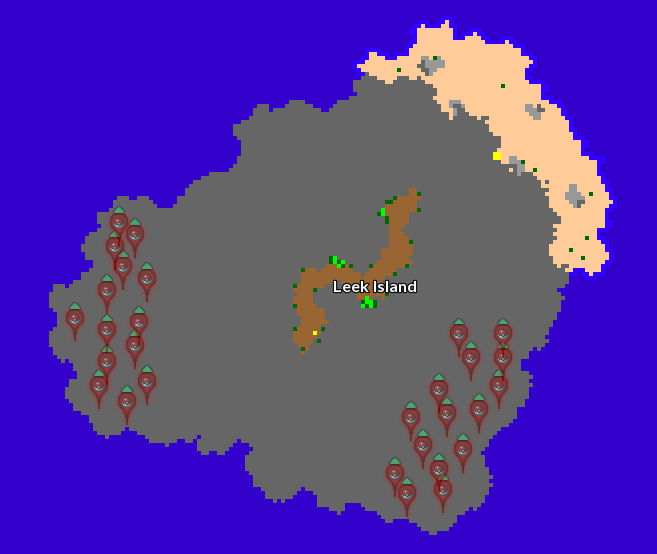 Main Location: Leek Island