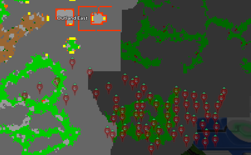 Main Location: 150+ Outland East