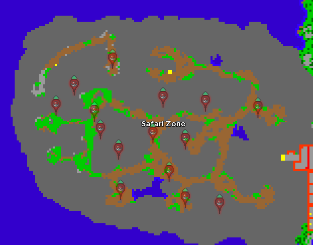 Main Location: Safari Zone
