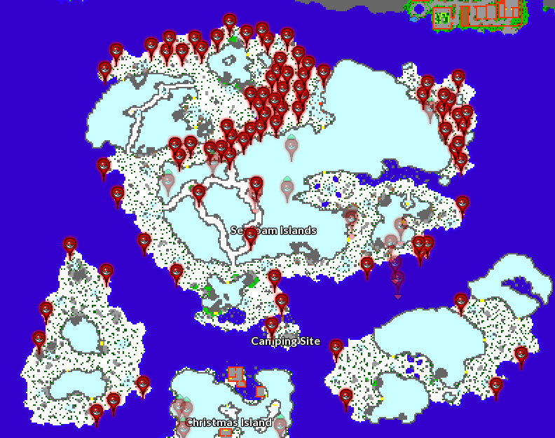 Main Location: Seafoam Islands Main Location: Seafoam Islands