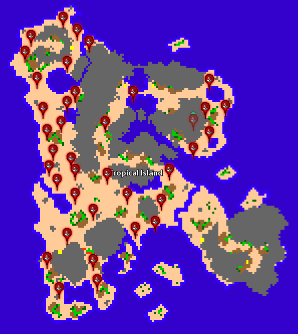 Main Location: Tropical Island