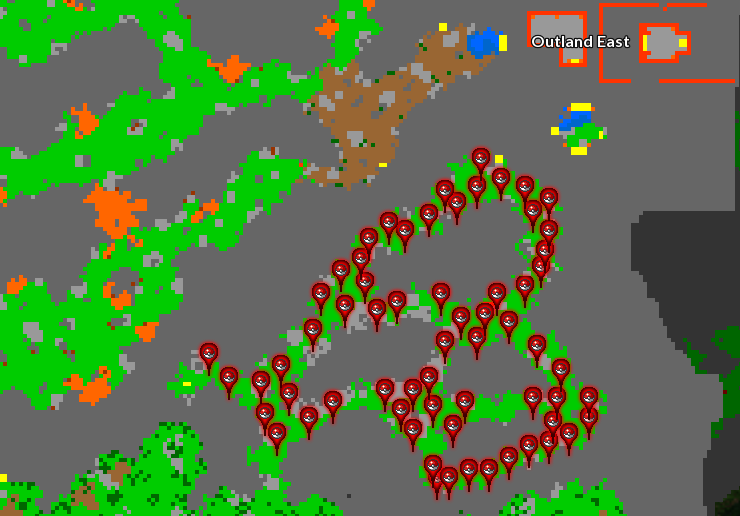 Main Location: 150+ Outland East