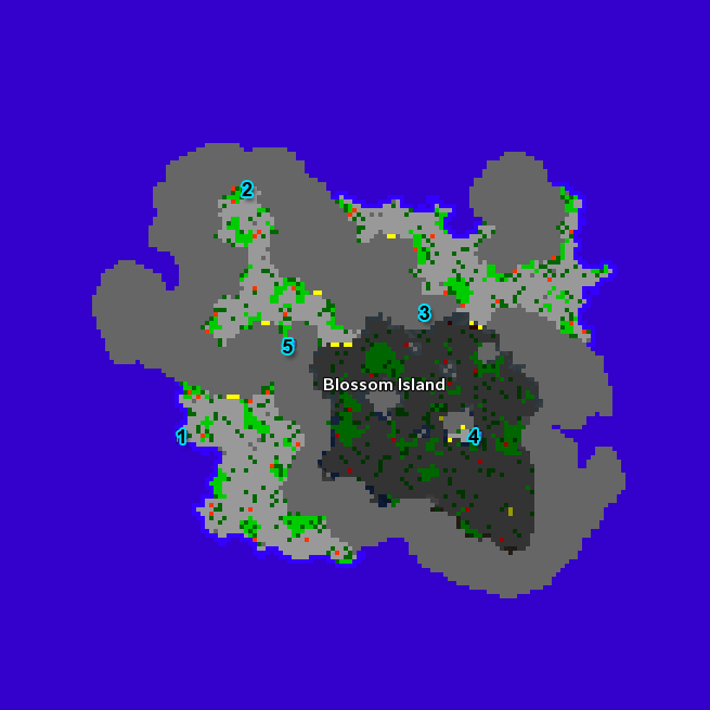 Blossom Island Map
