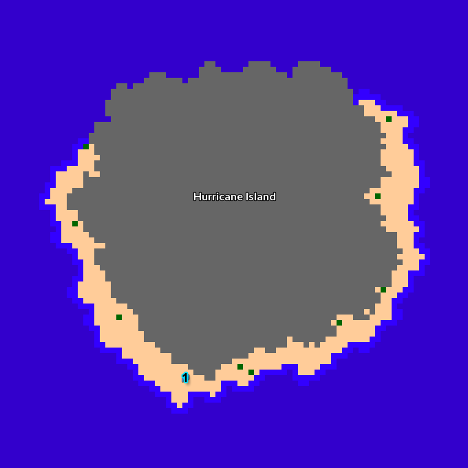 Hurricane Island Map