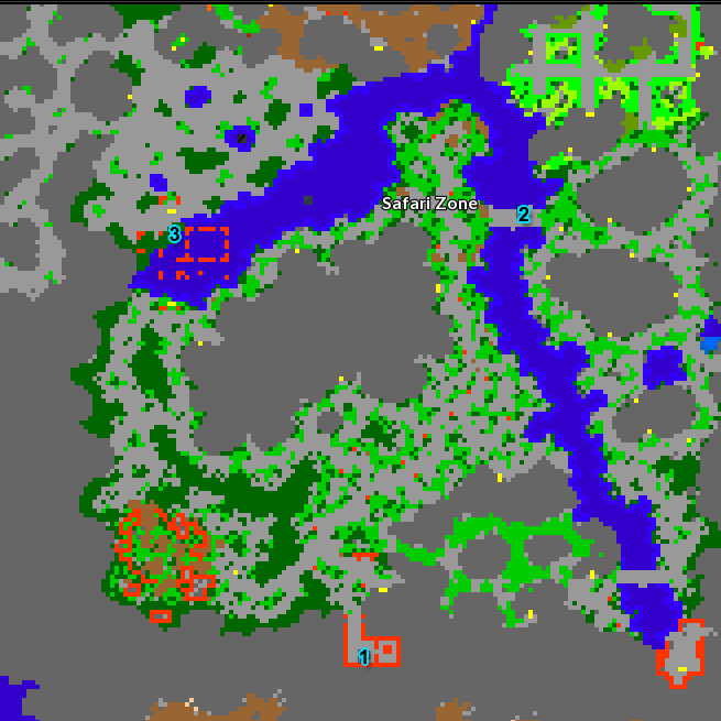 Johto Safari Map