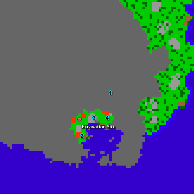 Kabuto Fossil Island Map