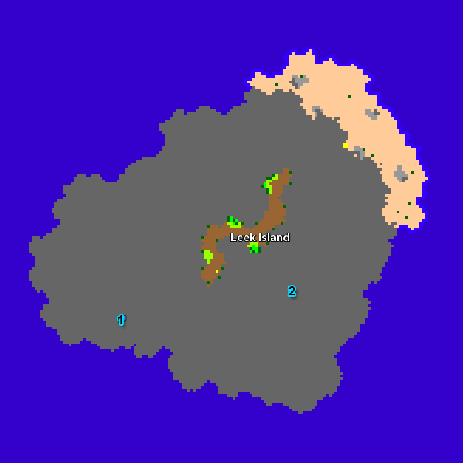 Leek Island Map