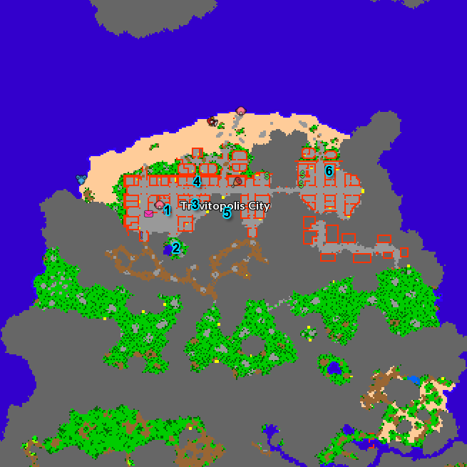 Mandarin Island Map