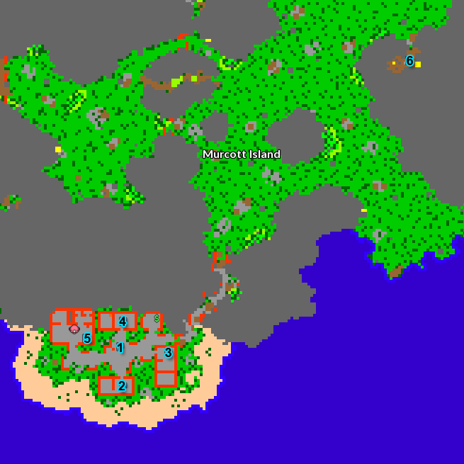 Murcott Island Map