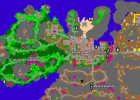 NW Cerulean Map