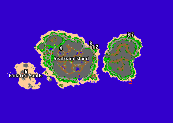 NW Seafoam Island Map