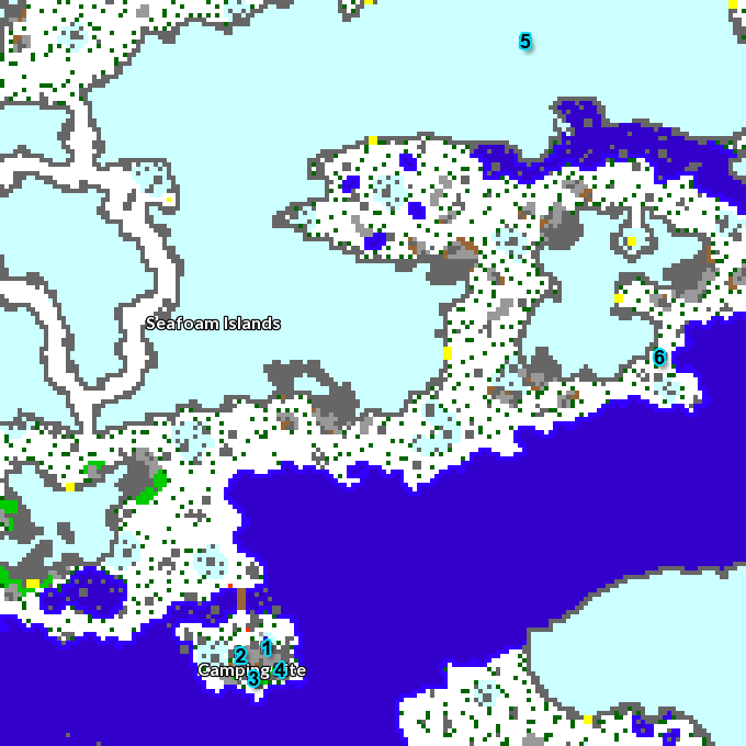 Seafoam Island Map
