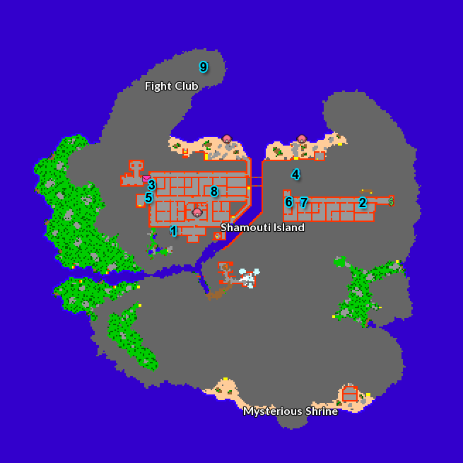 Shamouti Island Map