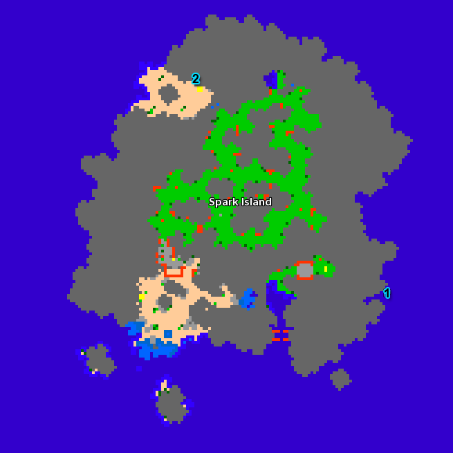 Spark Island Map