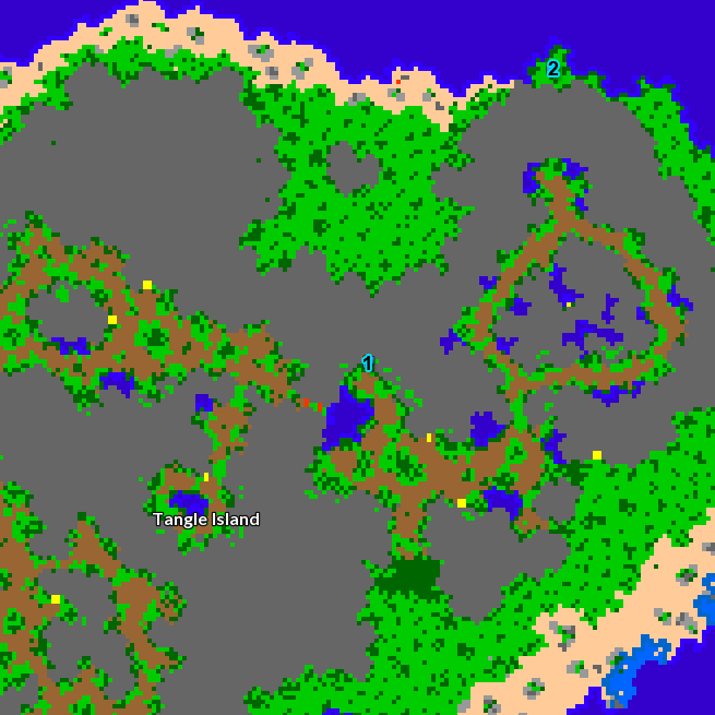 Tangle Island Map