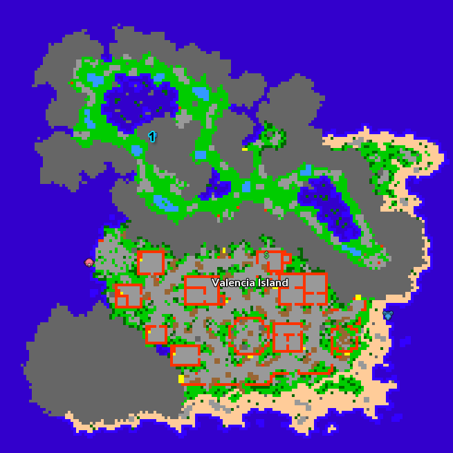 Valencia Island Map